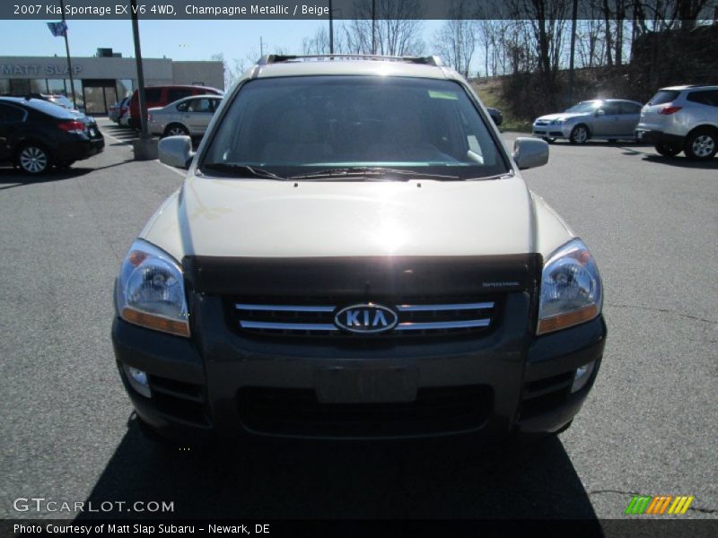 Champagne Metallic / Beige 2007 Kia Sportage EX V6 4WD
