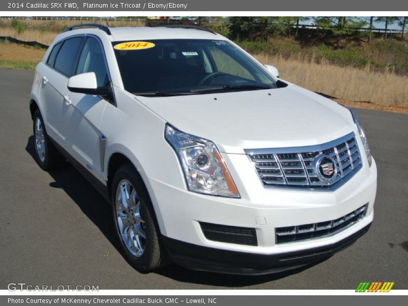 Platinum Ice Tricoat / Ebony/Ebony 2014 Cadillac SRX FWD
