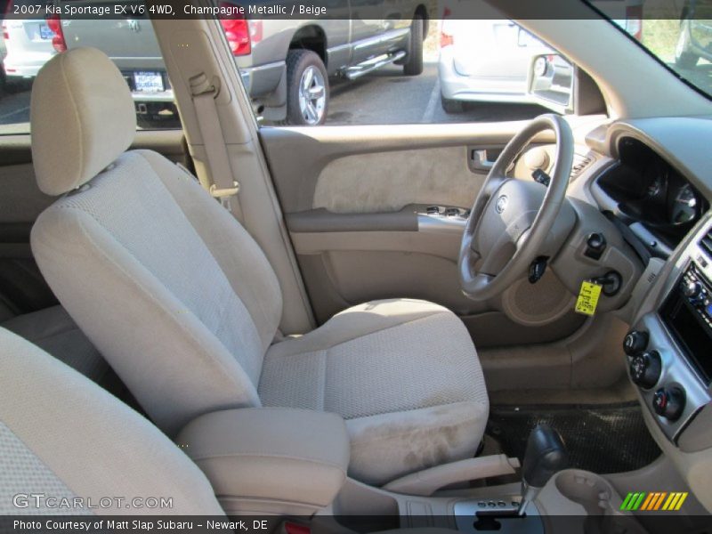 Champagne Metallic / Beige 2007 Kia Sportage EX V6 4WD