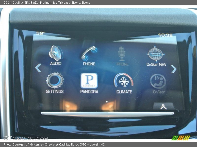 Platinum Ice Tricoat / Ebony/Ebony 2014 Cadillac SRX FWD