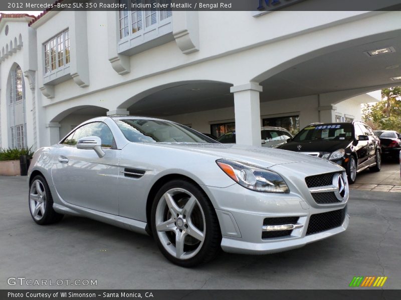 Iridium Silver Metallic / Bengal Red 2012 Mercedes-Benz SLK 350 Roadster