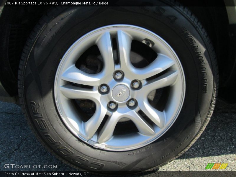 Champagne Metallic / Beige 2007 Kia Sportage EX V6 4WD