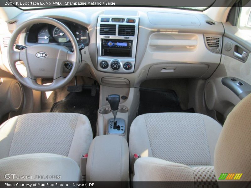 Champagne Metallic / Beige 2007 Kia Sportage EX V6 4WD