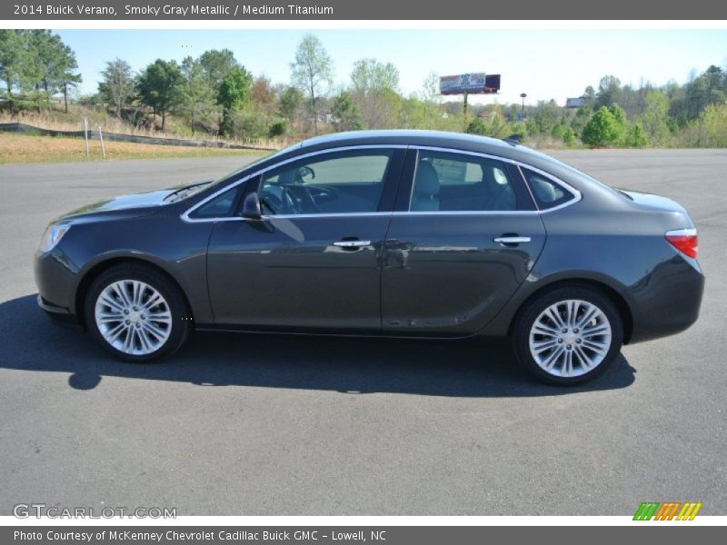 Smoky Gray Metallic / Medium Titanium 2014 Buick Verano