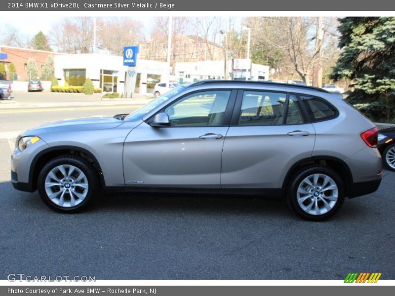 Cashmere Silver Metallic / Beige 2014 BMW X1 xDrive28i