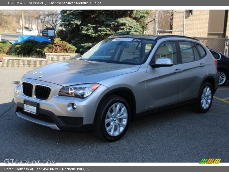 Cashmere Silver Metallic / Beige 2014 BMW X1 xDrive28i