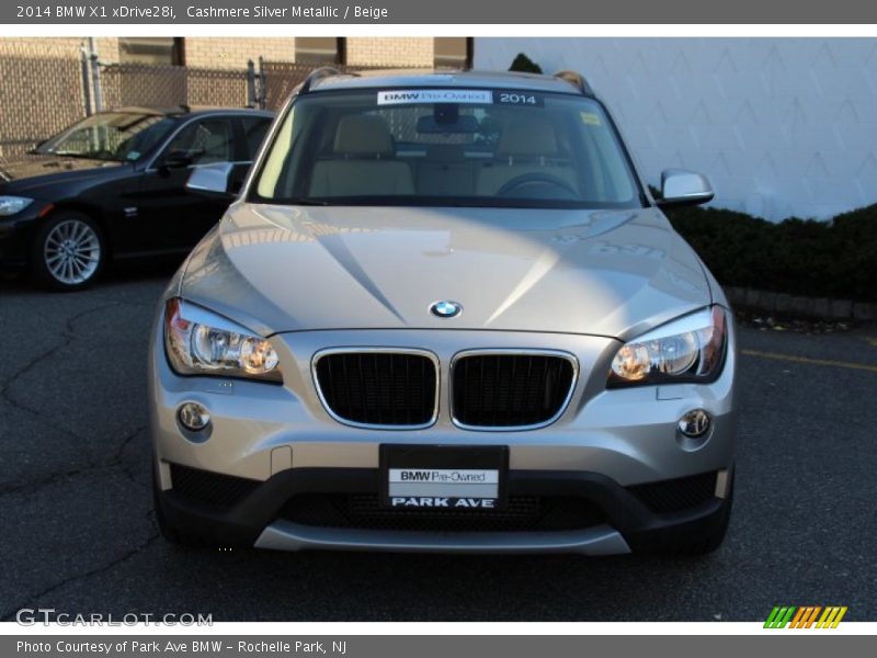 Cashmere Silver Metallic / Beige 2014 BMW X1 xDrive28i
