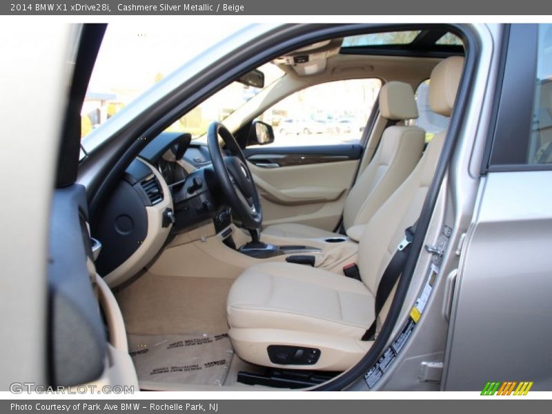 Cashmere Silver Metallic / Beige 2014 BMW X1 xDrive28i