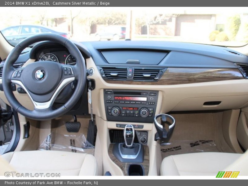 Cashmere Silver Metallic / Beige 2014 BMW X1 xDrive28i