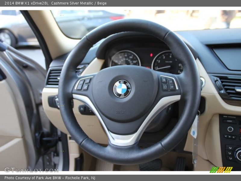 Cashmere Silver Metallic / Beige 2014 BMW X1 xDrive28i