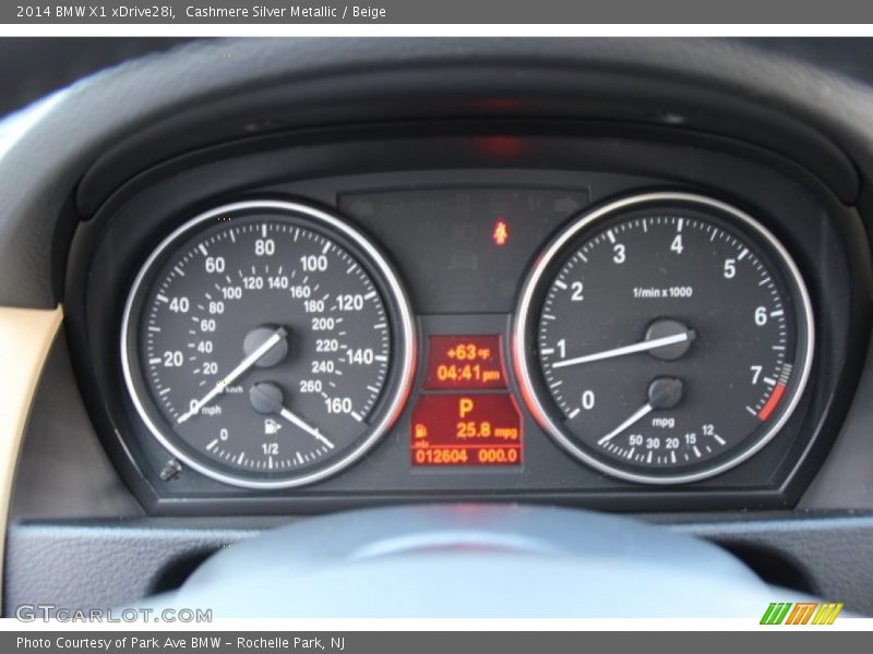 Cashmere Silver Metallic / Beige 2014 BMW X1 xDrive28i