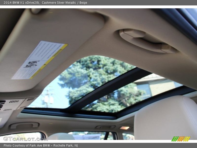 Cashmere Silver Metallic / Beige 2014 BMW X1 xDrive28i