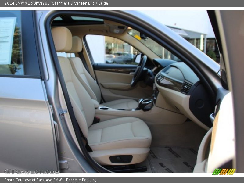 Cashmere Silver Metallic / Beige 2014 BMW X1 xDrive28i