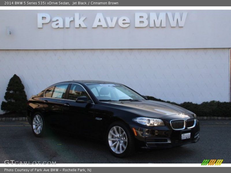 Jet Black / Cinnamon Brown 2014 BMW 5 Series 535i xDrive Sedan