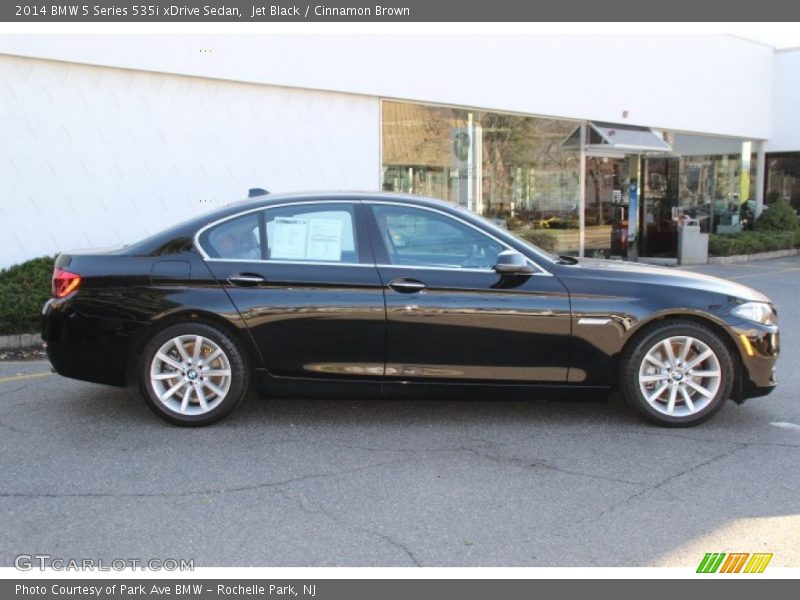 Jet Black / Cinnamon Brown 2014 BMW 5 Series 535i xDrive Sedan