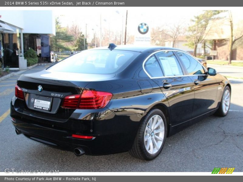 Jet Black / Cinnamon Brown 2014 BMW 5 Series 535i xDrive Sedan