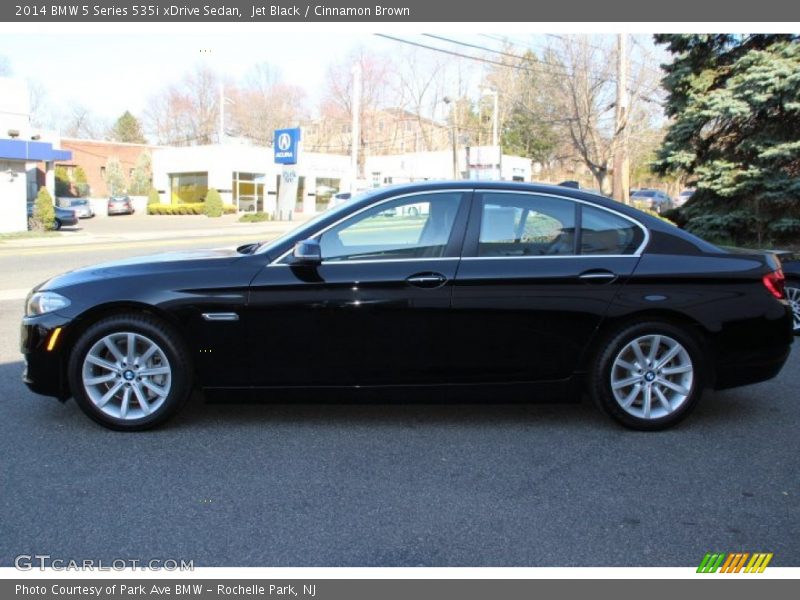 Jet Black / Cinnamon Brown 2014 BMW 5 Series 535i xDrive Sedan