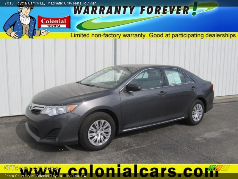 Magnetic Gray Metallic / Ash 2013 Toyota Camry LE