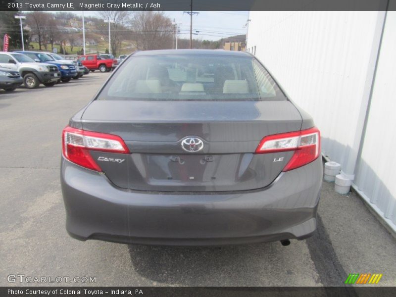 Magnetic Gray Metallic / Ash 2013 Toyota Camry LE