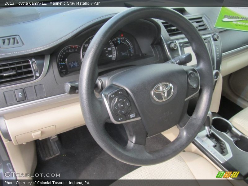 Magnetic Gray Metallic / Ash 2013 Toyota Camry LE