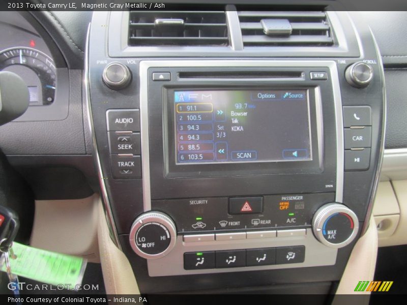 Magnetic Gray Metallic / Ash 2013 Toyota Camry LE