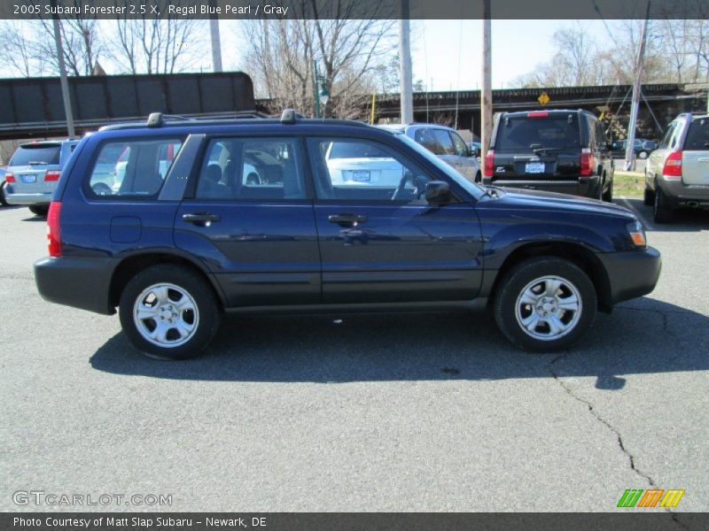 Regal Blue Pearl / Gray 2005 Subaru Forester 2.5 X