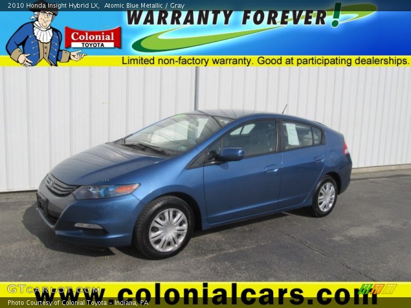 Atomic Blue Metallic / Gray 2010 Honda Insight Hybrid LX