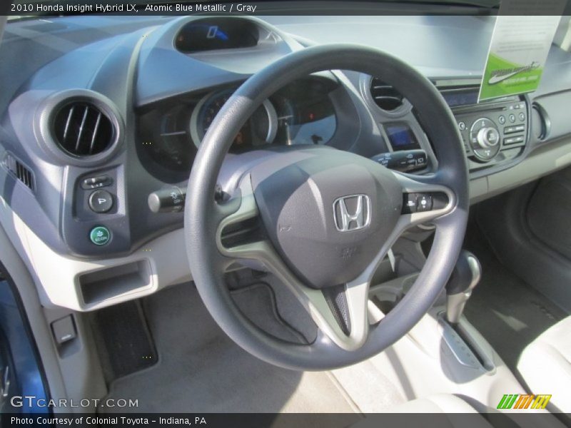 Atomic Blue Metallic / Gray 2010 Honda Insight Hybrid LX