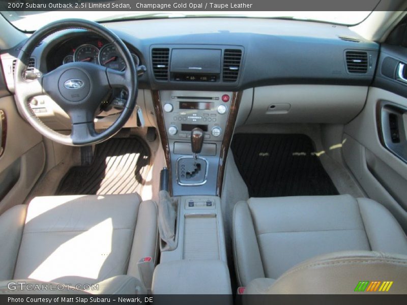 Champagne Gold Opal / Taupe Leather 2007 Subaru Outback 2.5i Limited Sedan