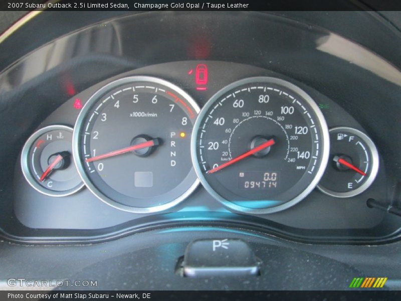 Champagne Gold Opal / Taupe Leather 2007 Subaru Outback 2.5i Limited Sedan