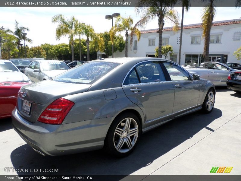 Paladium Silver Metallic / Ash/Grey 2012 Mercedes-Benz S 550 Sedan