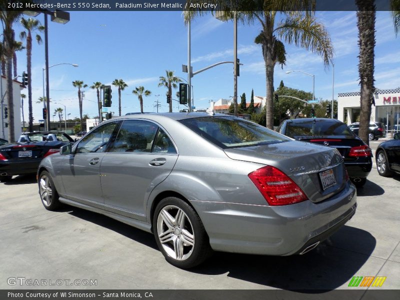 Paladium Silver Metallic / Ash/Grey 2012 Mercedes-Benz S 550 Sedan