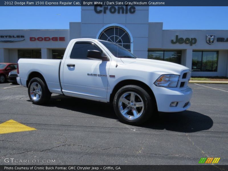 Bright White / Dark Slate Gray/Medium Graystone 2012 Dodge Ram 1500 Express Regular Cab