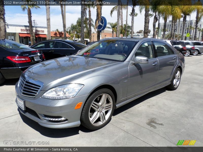 Paladium Silver Metallic / Ash/Grey 2012 Mercedes-Benz S 550 Sedan