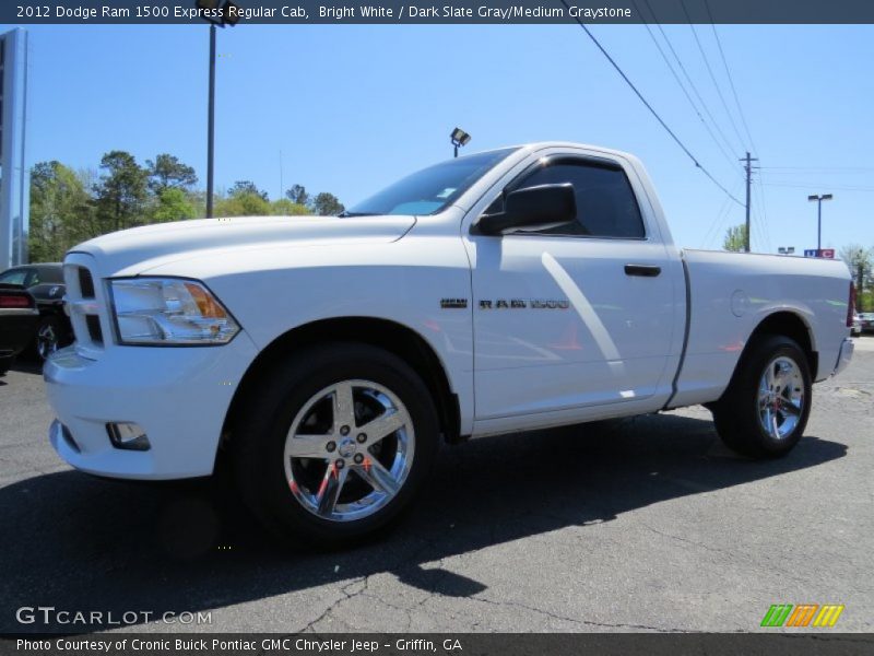 Bright White / Dark Slate Gray/Medium Graystone 2012 Dodge Ram 1500 Express Regular Cab