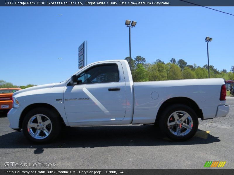 Bright White / Dark Slate Gray/Medium Graystone 2012 Dodge Ram 1500 Express Regular Cab