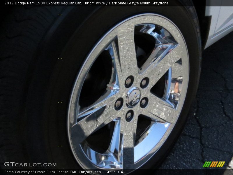 Bright White / Dark Slate Gray/Medium Graystone 2012 Dodge Ram 1500 Express Regular Cab
