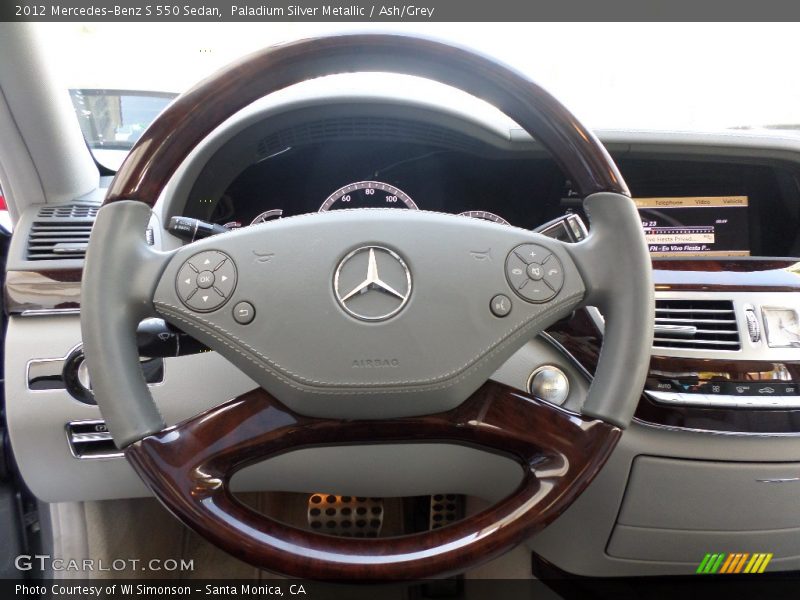 Paladium Silver Metallic / Ash/Grey 2012 Mercedes-Benz S 550 Sedan