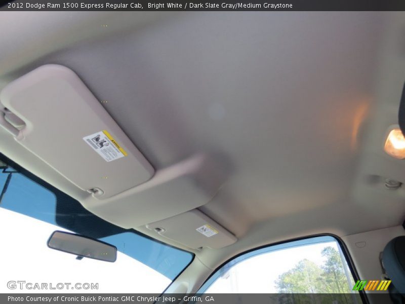 Bright White / Dark Slate Gray/Medium Graystone 2012 Dodge Ram 1500 Express Regular Cab