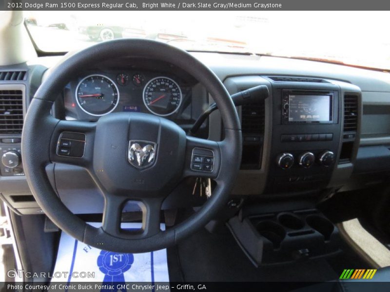 Bright White / Dark Slate Gray/Medium Graystone 2012 Dodge Ram 1500 Express Regular Cab