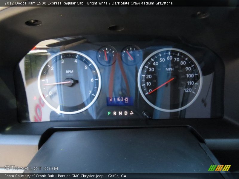 Bright White / Dark Slate Gray/Medium Graystone 2012 Dodge Ram 1500 Express Regular Cab