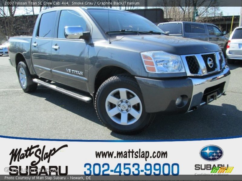 Smoke Gray / Graphite Black/Titanium 2007 Nissan Titan SE Crew Cab 4x4