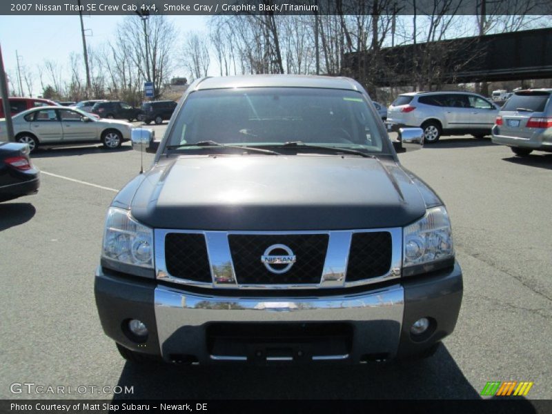 Smoke Gray / Graphite Black/Titanium 2007 Nissan Titan SE Crew Cab 4x4