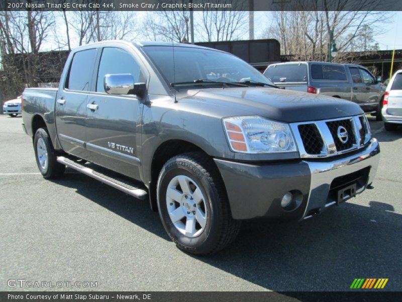 Smoke Gray / Graphite Black/Titanium 2007 Nissan Titan SE Crew Cab 4x4