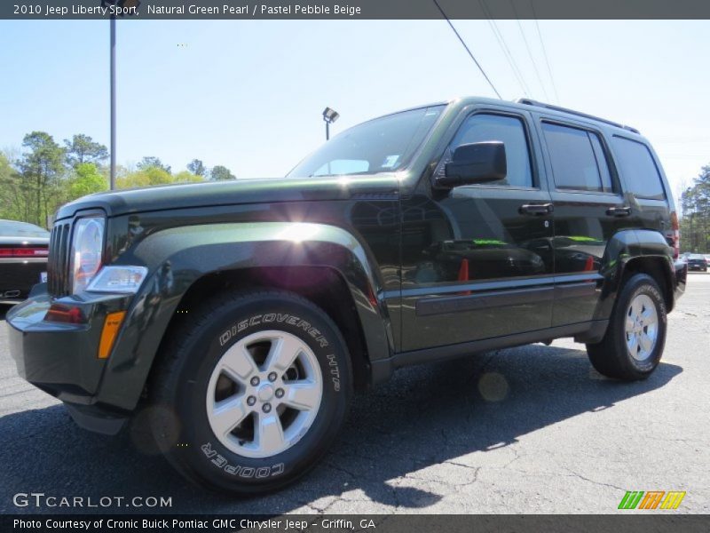 Natural Green Pearl / Pastel Pebble Beige 2010 Jeep Liberty Sport