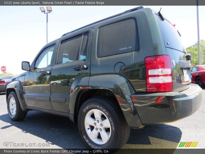 Natural Green Pearl / Pastel Pebble Beige 2010 Jeep Liberty Sport