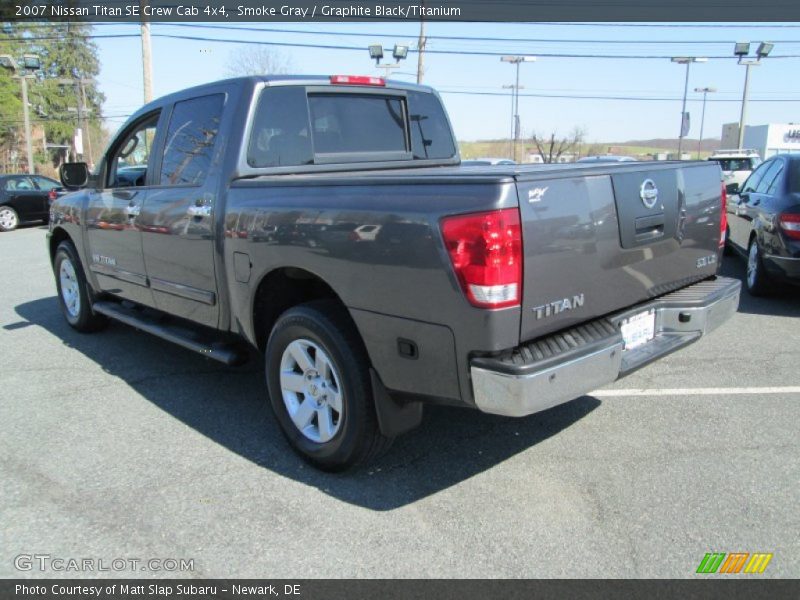 Smoke Gray / Graphite Black/Titanium 2007 Nissan Titan SE Crew Cab 4x4