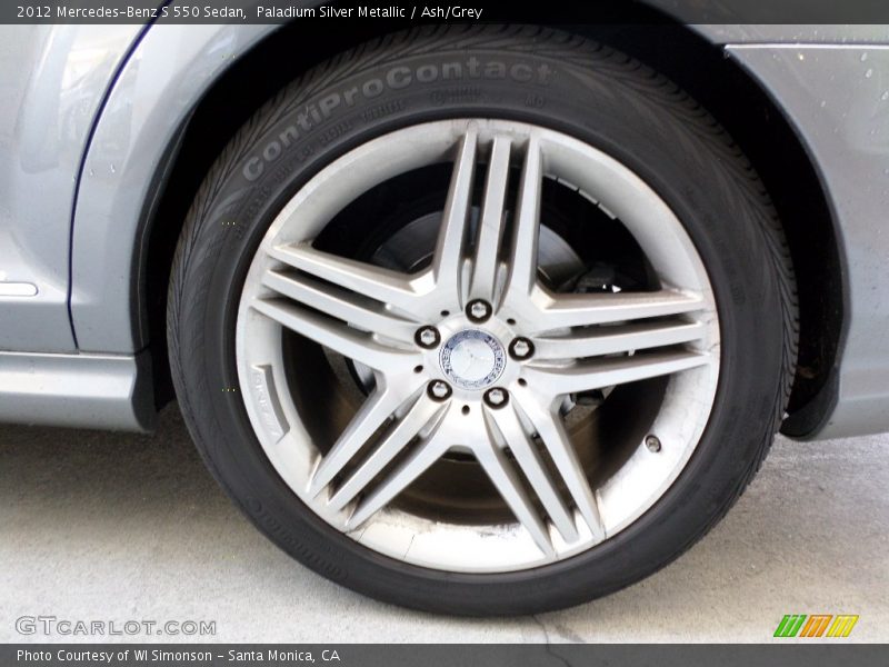 Paladium Silver Metallic / Ash/Grey 2012 Mercedes-Benz S 550 Sedan