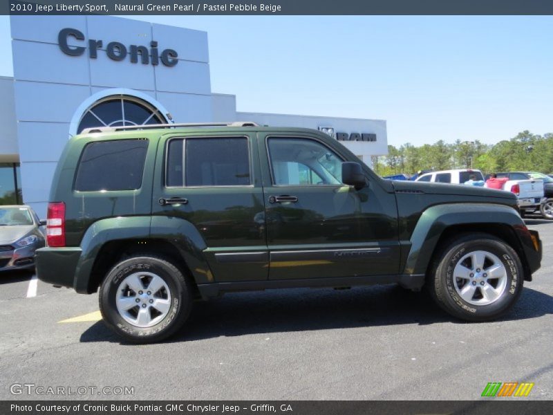 Natural Green Pearl / Pastel Pebble Beige 2010 Jeep Liberty Sport