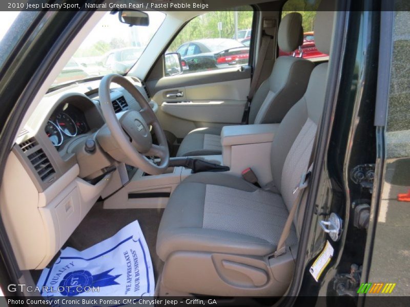 Natural Green Pearl / Pastel Pebble Beige 2010 Jeep Liberty Sport